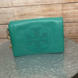 Turquoise Tory Burch Purse